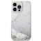 Guess Guess Mobilskal till iPhone 14 Pro Max Liquid Glitter Marble - Vit