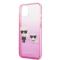 KARL LAGERFELD Karl Lagerfeld iPhone 13 mini Skal Gradient Ikonik Karl & Choupette - Rosa