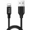 BASEUS BASEUS Yiven USB-A till Lightning kabel 1.2m Svart