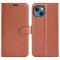 OEM Litchi Flip iPhone 14 Plus Plånboksfodral - Brun