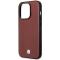 BMW BMW Mobilskal till iPhone 14 Pro Läder Diamond Pattern - Burgundy