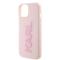KARL LAGERFELD Karl Lagerfeld Mobilskal till iPhone 15 3D Glitter Logo - Rosa