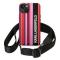KARL LAGERFELD Karl Lagerfeld iPhone 14 Skal med halsband Stripes Strap - Rosa