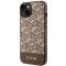 Guess Guess Mobilskal till iPhone 14 MagSafe GCube Stripes - Brun