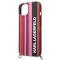 KARL LAGERFELD Karl Lagerfeld iPhone 14 Skal med halsband Stripes Strap - Rosa