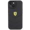 Ferrari Ferrari Mobilskal till iPhone 15 Quilted Metal Logo - Svart