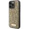 Guess Guess Mobilskal till iPhone 15 Pro Max Rhinestone Metal Logo - Gul