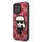 KARL LAGERFELD Karl Lagerfeld iPhone 13 Pro Skal Monogram Ikonik Patch - Röd