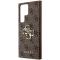 Guess Guess Mobilskal till Galaxy S24 Ultra Big Metall Logo - Brun