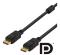 UTGATT1 Deltaco Prime DisplayPort Monitor Kabel 3m - Svart