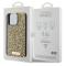 Guess Guess Mobilskal till iPhone 15 Pro Max Rhinestone Metal Logo - Gul