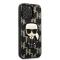 KARL LAGERFELD Karl Lagerfeld iPhone 13 Pro Skal Monogram Ikonik Patch - Svart