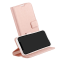 Vivanco Vivanco Classic Plånboksfodral iPhone 15 Plus Rosa Guld