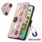 OEM iPhone 14 Pro Max Plånboksfodral Flower Decor Magnetic - Rosa Guld