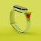 OEM Xiaomi Mi Smart Band 5/6 Silikon Strap Xmas Mistletoe - Grön