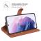 OEM Litchi Magnetic Fodral Galaxy S22 Plus 5G - Brun