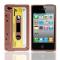 OEM Silikon Skal till iPhone 4 / 4S (Kassettfodral) Brun