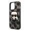 KARL LAGERFELD Karl Lagerfeld iPhone 13 Pro Skal Monogram Ikonik Patch - Svart