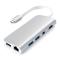 Satechi Satechi USB-C Multimedia Adapter 4K HDMI / Mini DisplayPort - Silver