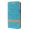 OEM Lines Textured fodral till Samsung Galaxy Ace 4 - Ljus Blå