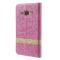 OEM Lines Textured fodral till Samsung Galaxy Ace 4 - Magenta