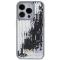 Guess Guess Mobilskal till iPhone 15 Pro Sequin Script Metal - Silver