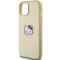 Hello Kitty Hello Kitty Mobilskal till iPhone 15 Magsafe Läder Kitty Head - Guld