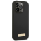 Guess GUESS iPhone 14 Pro Skal MagSafe Silicone Logo Plate - Svart