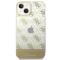 Guess GUESS iPhone 14 Plus Skal Pattern Script - Guld