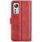 OEM Magnetic Clasp Plånboksfodral Xiaomi 12 Pro - Röd
