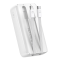 Joyroom Joyroom Powerbank 10000mAh 30W med Lightning/USB-C Kablar - Vit