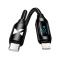 Wozinsky Wozinsky USB-C till Lightning kabel 2m - Svart