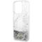 Guess Guess Mobilskal till iPhone 14 Pro Liquid Glitter Marble - Vit