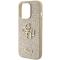 Guess Guess Mobilskal till iPhone 15 Pro Glitter Script Big - Guld