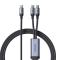 Joyroom Joyroom 2in1 USB-C till USB-C kabel 100W 1.5m - Svart