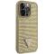 Guess Guess Mobilskal till iPhone 14 Pro Max Rhinestone Triangle - Guld