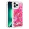OEM iPhone 14 Pro Skal Liquid Floating Glitter - Rosa