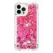 OEM iPhone 14 Pro Skal Liquid Floating Glitter - Rosa