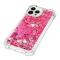OEM iPhone 14 Pro Skal Liquid Floating Glitter - Rosa