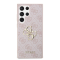 Guess Guess Mobilskal till Galaxy S24 Ultra Big Metall Logo - Rosa