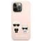 KARL LAGERFELD Karl Lagerfeld Karl & Choupette Magsafe Skal iPhone 13 Pro Max - Ljus Rosa