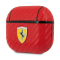 Ferrari Ferrari Track Pu Carbon Skal Airpods 3 - Röd