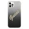 Guess Guess Skal iPhone 12 & 12 Pro Glitter Gradient Script - Svart
