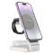 Hoco HOCO 3-in-1 Trådlös laddare iPhone - Apple Watch - Airpods - Vit