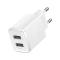 BASEUS Baseus EU Compact Väggladdare 2x USB 10.5W - Vit