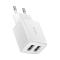 BASEUS Baseus EU Compact Väggladdare 2x USB 10.5W - Vit