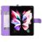 A-One Brand Galaxy Z Fold 4 Plånboksfodral Zipper Magnetic - Lila