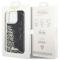 Guess Guess Mobilskal till iPhone 14 Pro Liquid Glitter Marble - Svart