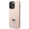 KARL LAGERFELD Karl Lagerfeld iPhone 14 Pro Skal Silicone Choupette Body - Rosa
