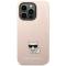 KARL LAGERFELD Karl Lagerfeld iPhone 14 Pro Skal Silicone Choupette Body - Rosa